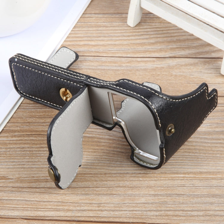 Buffalo Texture PU Leather Camera Half Case Base