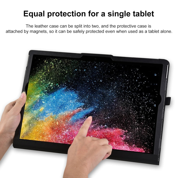 Deformation All-inclusive Leather Laptop Case, For Microsoft Surface Book 3 / 2 / 1 15 inch