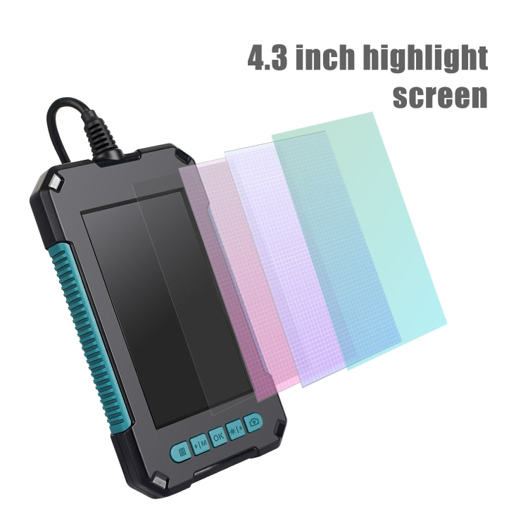 P40 8mm 1080P IP68 Waterproof 4.3 inch Highlight Screen Dual Camera Digital Endoscope