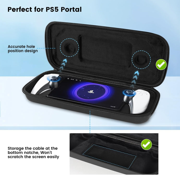 For Sony PlayStation Portal Portable Game Console Storage Bag Kits