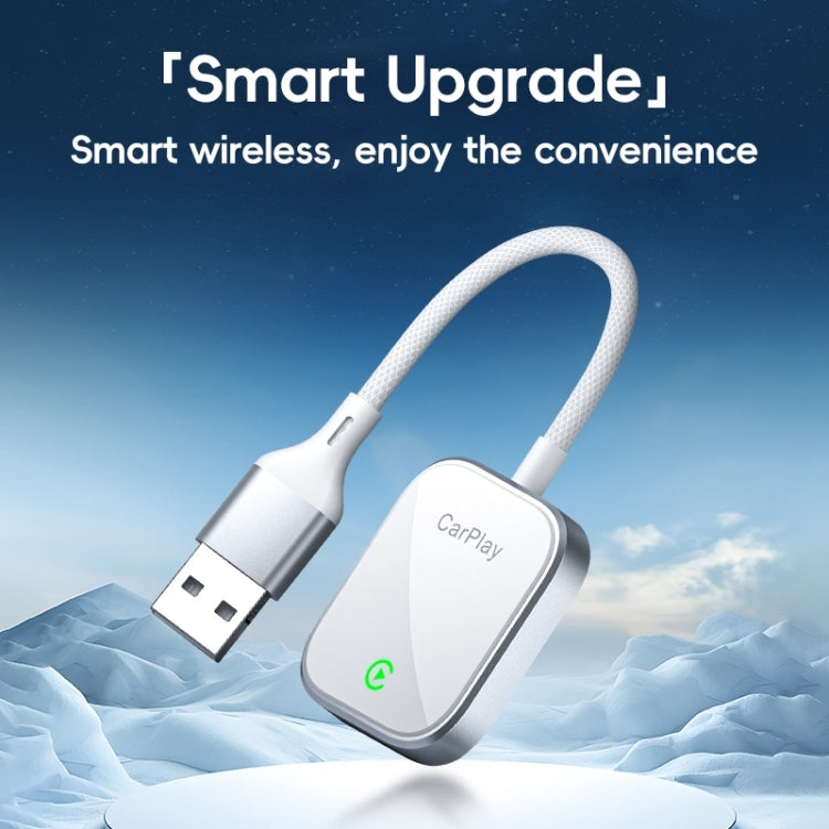 USB, USB-C / Type-C Dual Interface Wired to Wireless Car CarPlay Box Adapter for iPhone