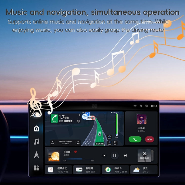 USB, USB-C / Type-C Dual Interface Wired to Wireless Car CarPlay Box Adapter for iPhone