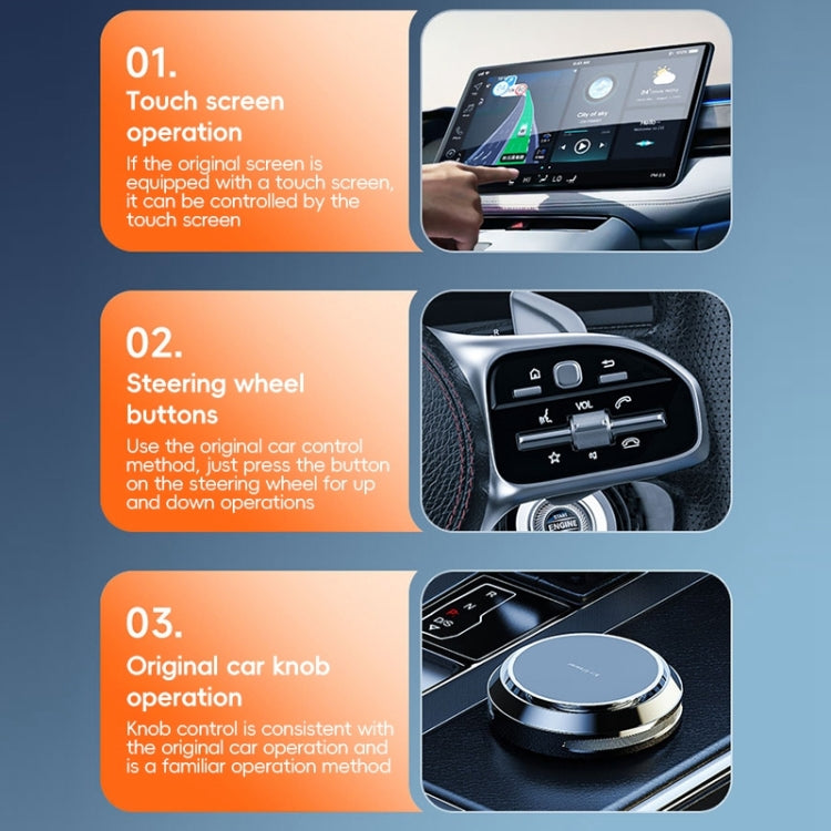 USB, USB-C / Type-C Dual Interface Wired to Wireless Car CarPlay Box Adapter for iPhone