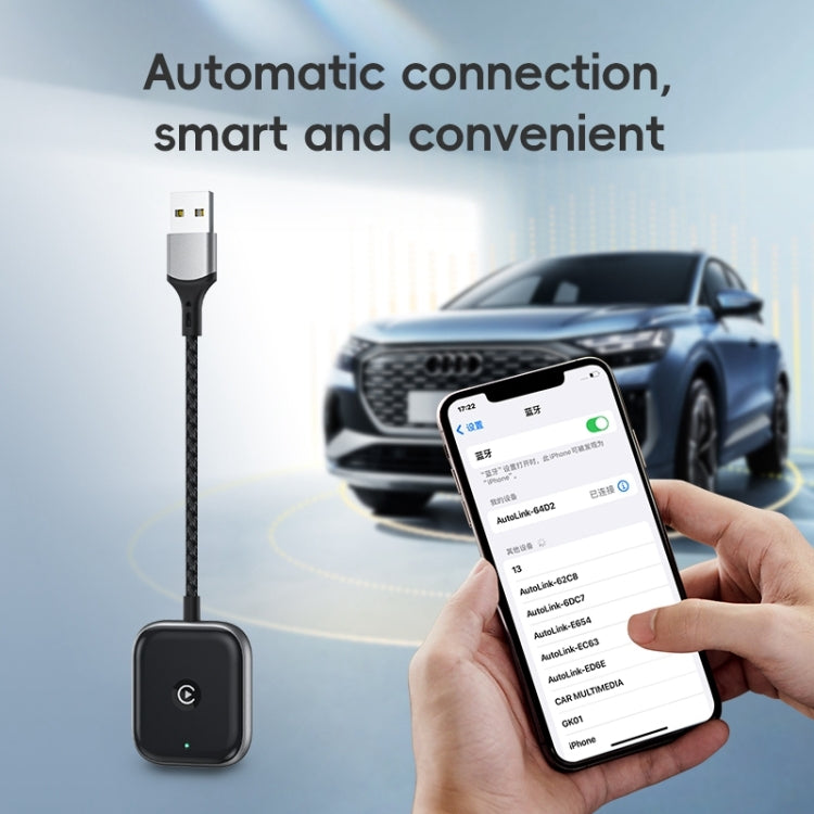 For iPhone Car Apple CarPlay Box Wired to Wireless Adapter
