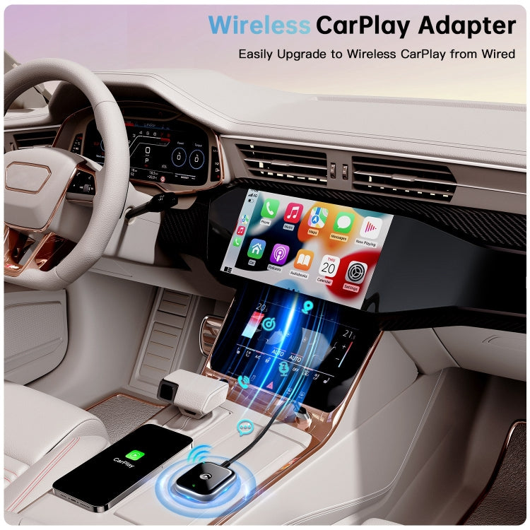For iPhone Car Apple CarPlay Box Wired to Wireless Adapter