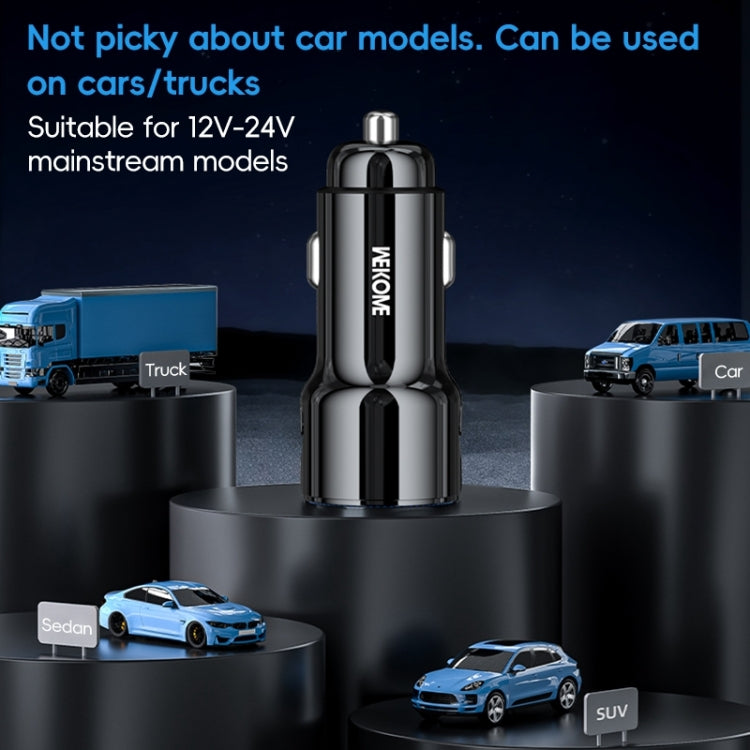WEKOME WP-C49 Pop Digital Series USB, USB-C / Type-C 63W Fast Car Charger