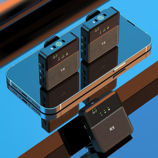 SX9 1 TX + 2 RX Smart Noise Reduction Lavalier Wireless Microphone