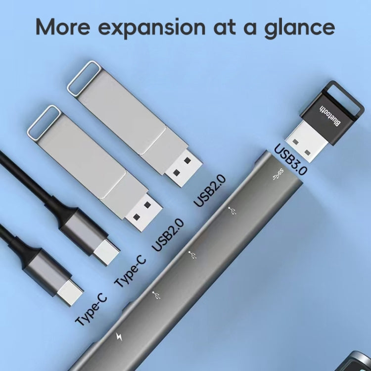 2 Type-C, 3 USB Multifunctional HUB Docking Station