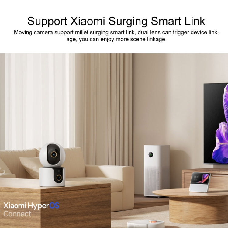 Original Xiaomi Smart Camera C500 Dual Lens Edition 4MP Support AI Detection, US Plug