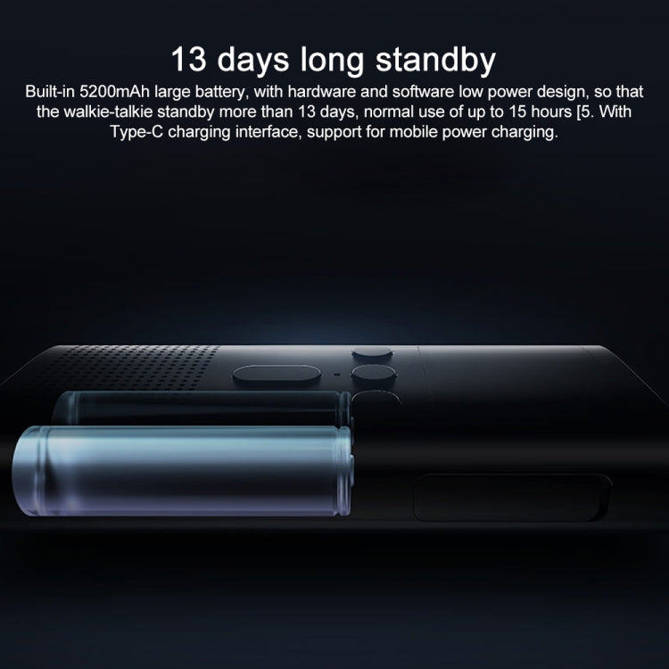 Original Xiaomi IP65 Waterproof UV Dual Band Walkie Talkie 2