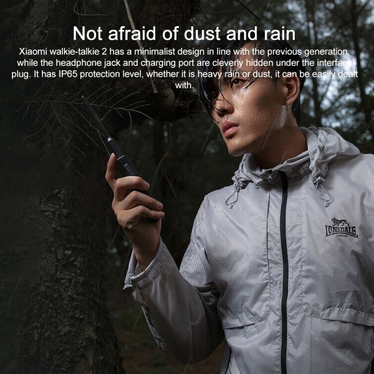 Original Xiaomi IP65 Waterproof UV Dual Band Walkie Talkie 2