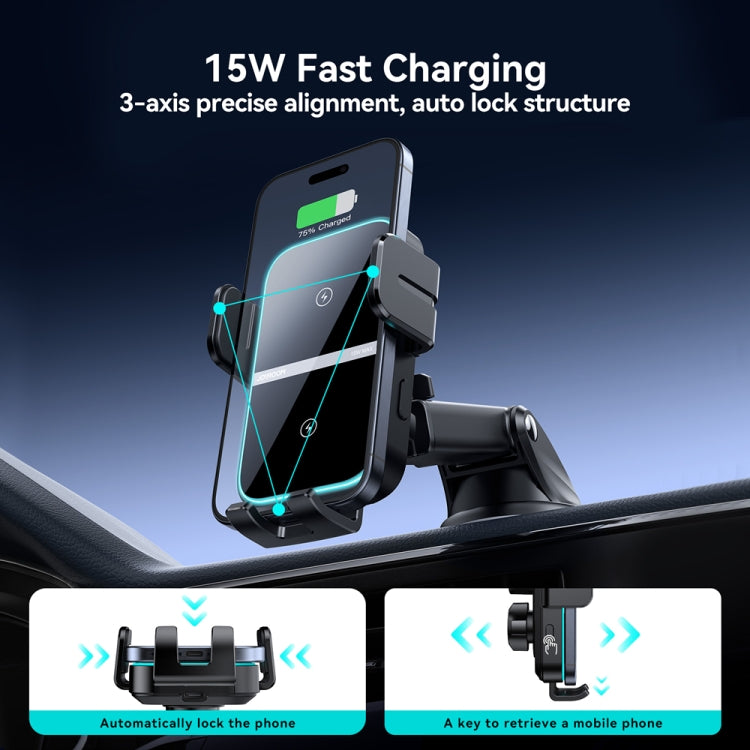 JOYROOM JR-ZS246S Car Instrument Platform Wireless Charger Phone Holder