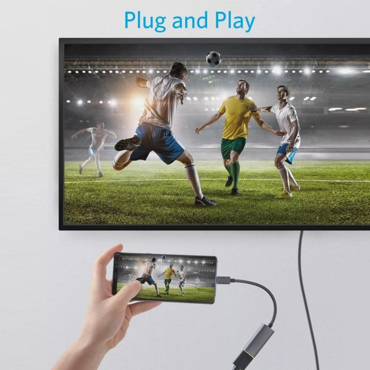 Type-C to HDMI 4K HD Projection Conversion Cable