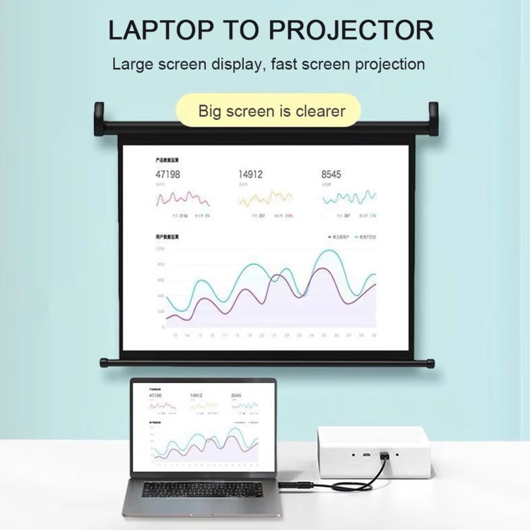 DP to HDMI 4K HD Projection Conversion Cable