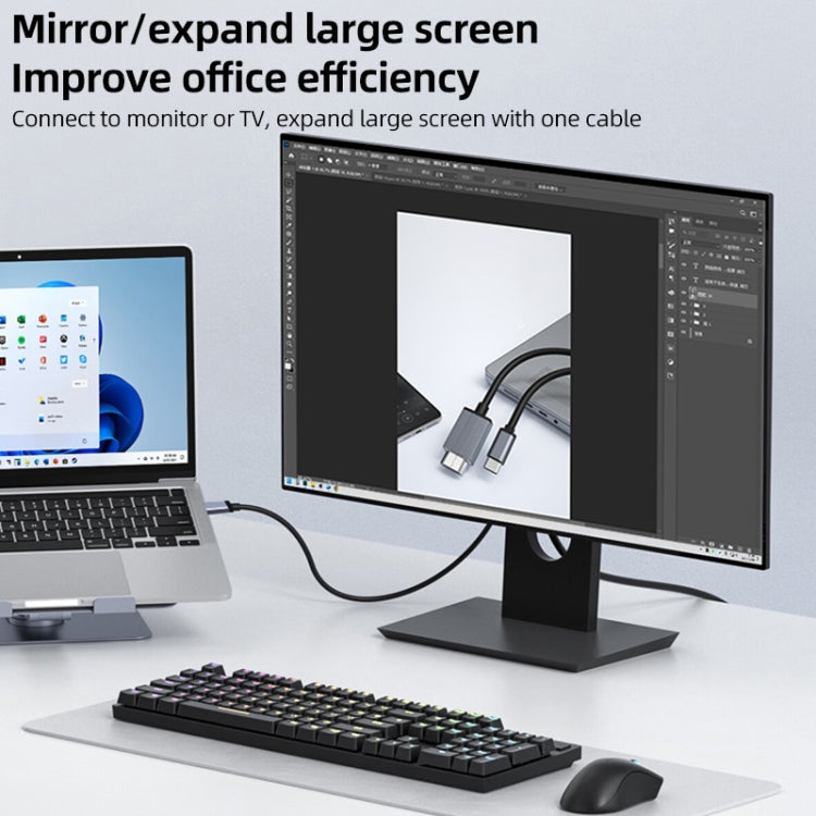 L17 USB-C / Type-C to HDMI Conversion Cable HD Same Screen Adapter Cable