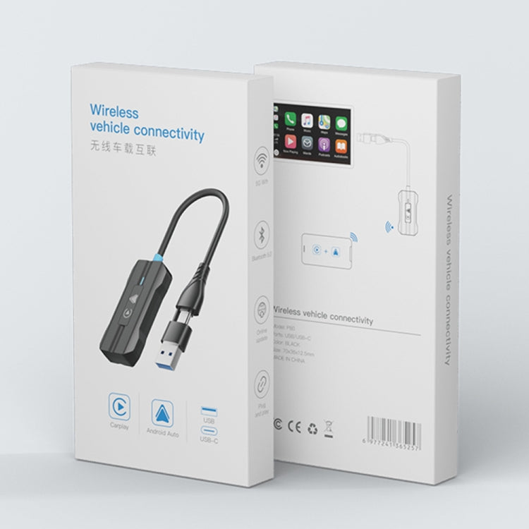 CarPlay and Android Auto Dual Interface Wireless Car Connectivity Box