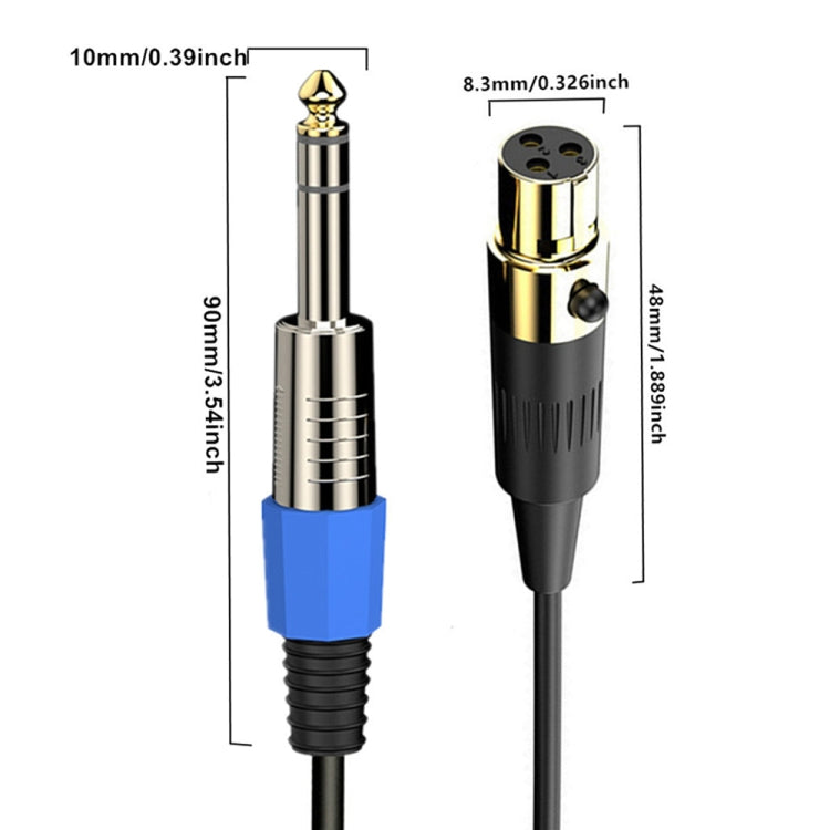 Stereo Microphone Aux Audio Cable Coiled Adapter Cable, Length: 0.5m