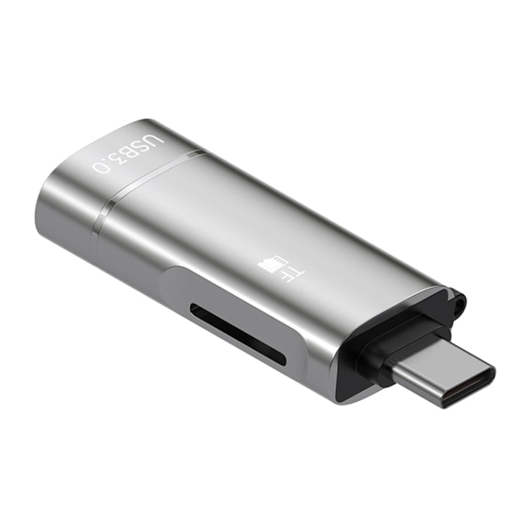 2 in 1 Type-C to USB and TF Card Reader Adapter