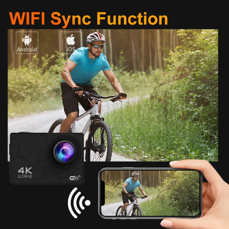I5-361 2.0 inch IPS HD Screen Wide Angle 4K WiFi Action Camera