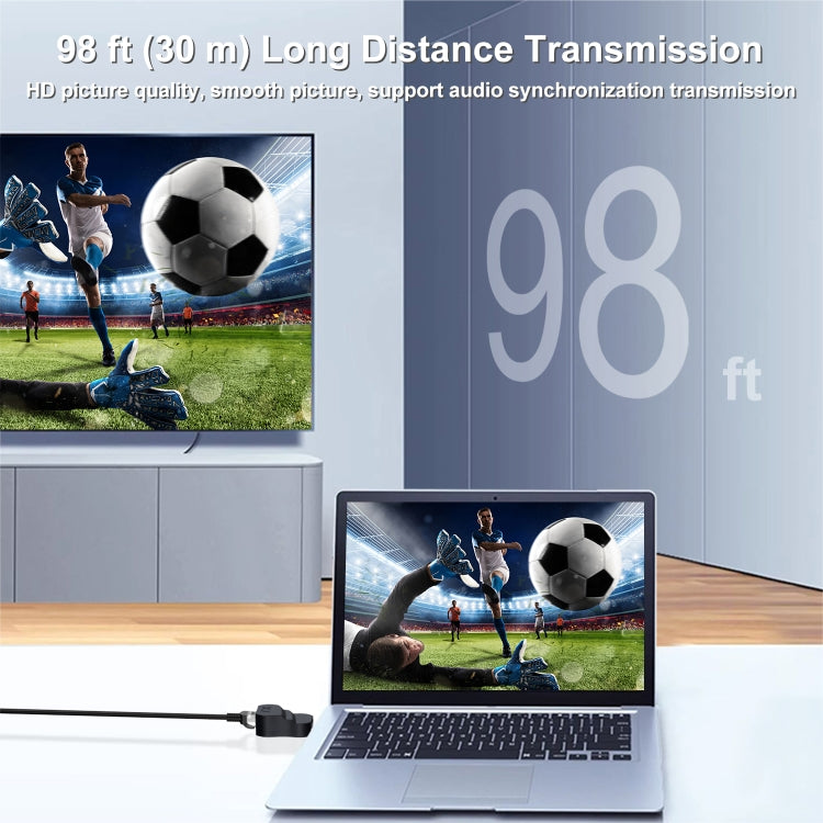 30m HDTV to RJ45 ABS Material Network Cable Extender