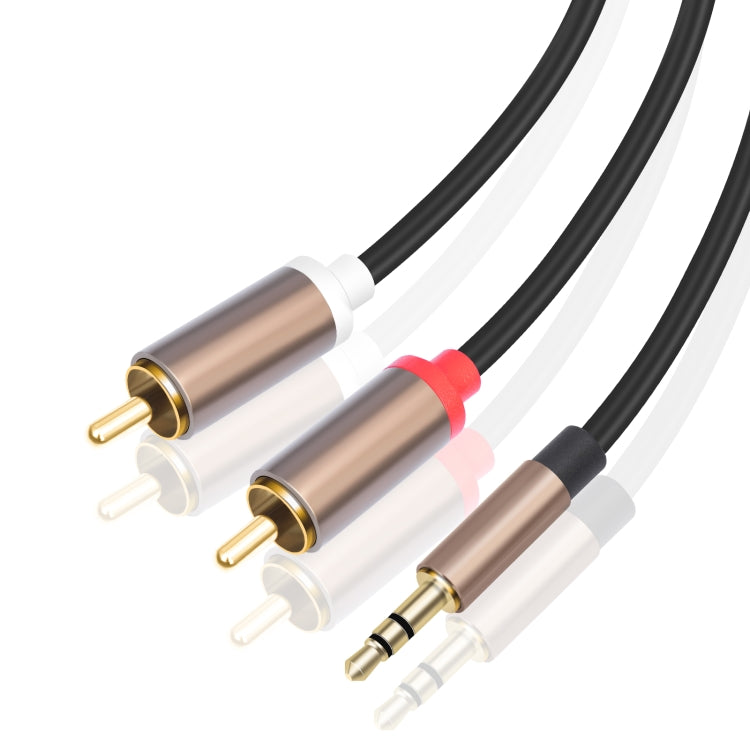 3.5mm Male to 2 RCA Male Audio Cable Amplifier Connector