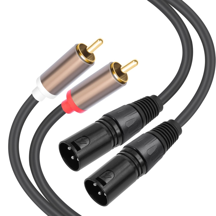2 RCA Male to 2 XLR Male Audio Balance Cable