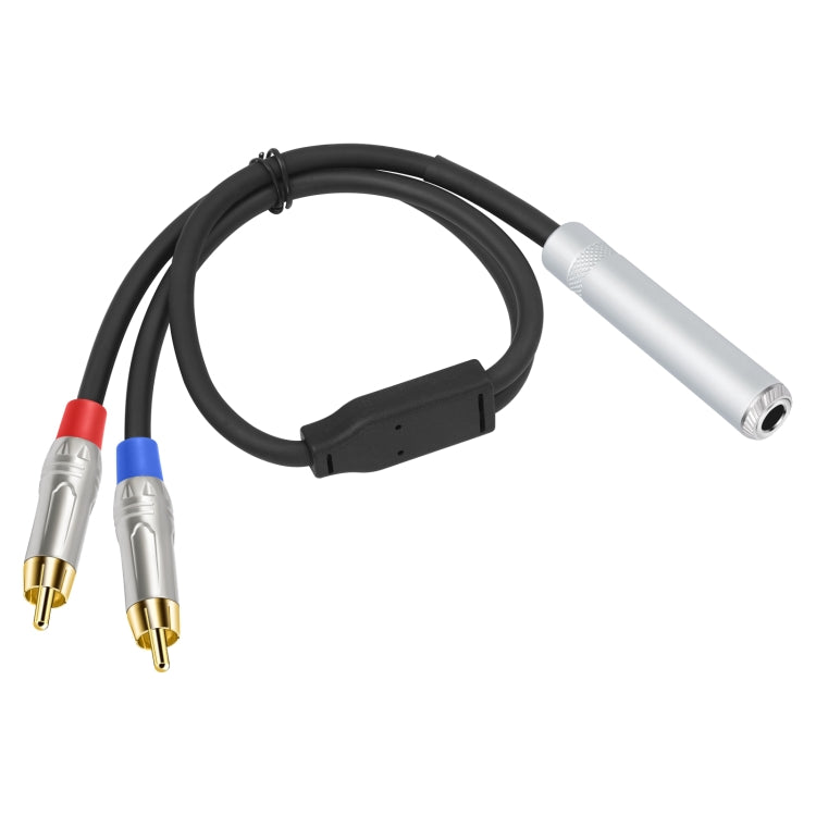 6.35mm 1/4 TRS Stereo Female to Dual RCA Male Y-type Audio Cable