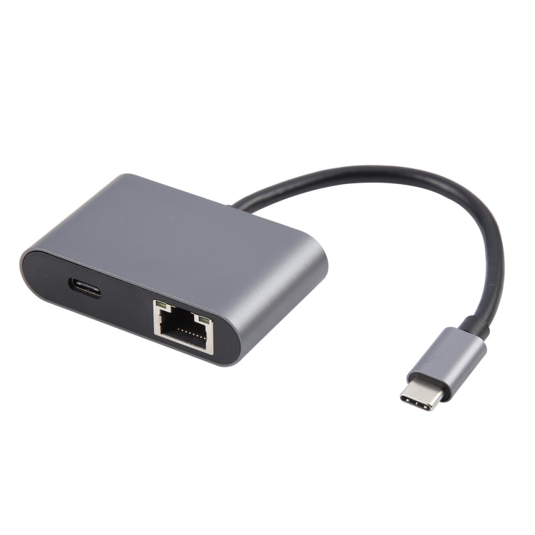 4 in 1 USB-C / Type-C 3.1 to RJ45, PD and USB x 2 Ethernet Adapter Cable
