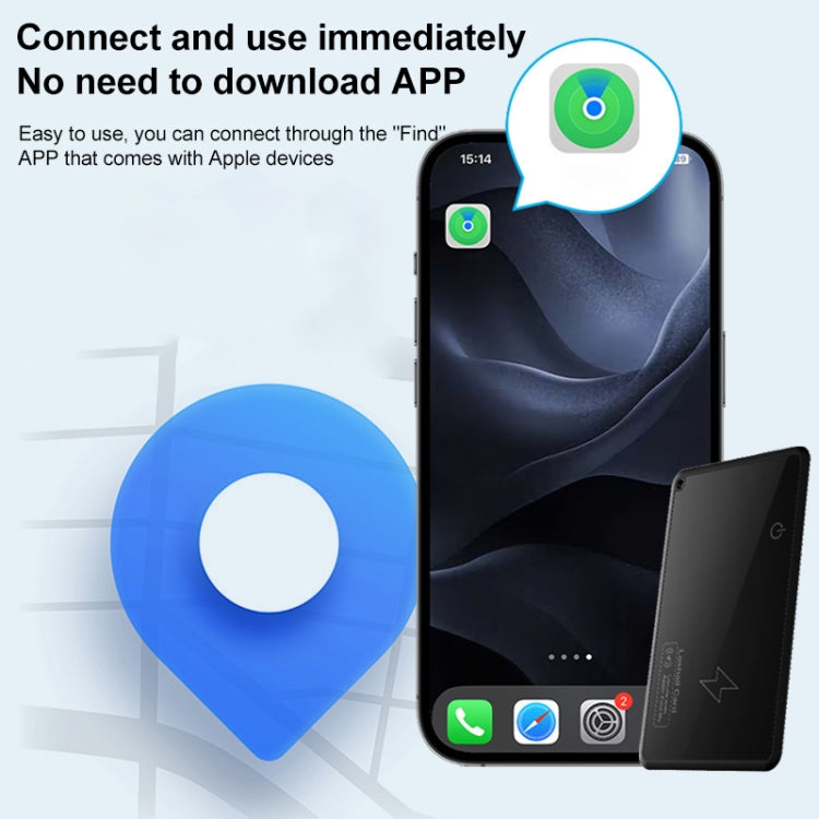 F5 Ultra-thin Card Type Location Tracker Anti-lost Device