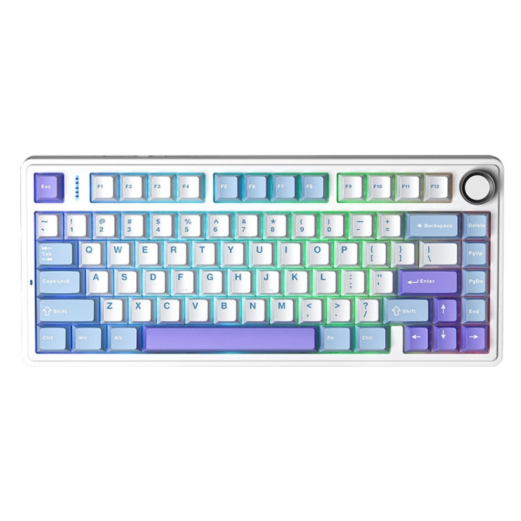 AULA F75 80 Keys Wired/2.4G/Bluetooth Three Model Customized RGB Mechanical Keyboard