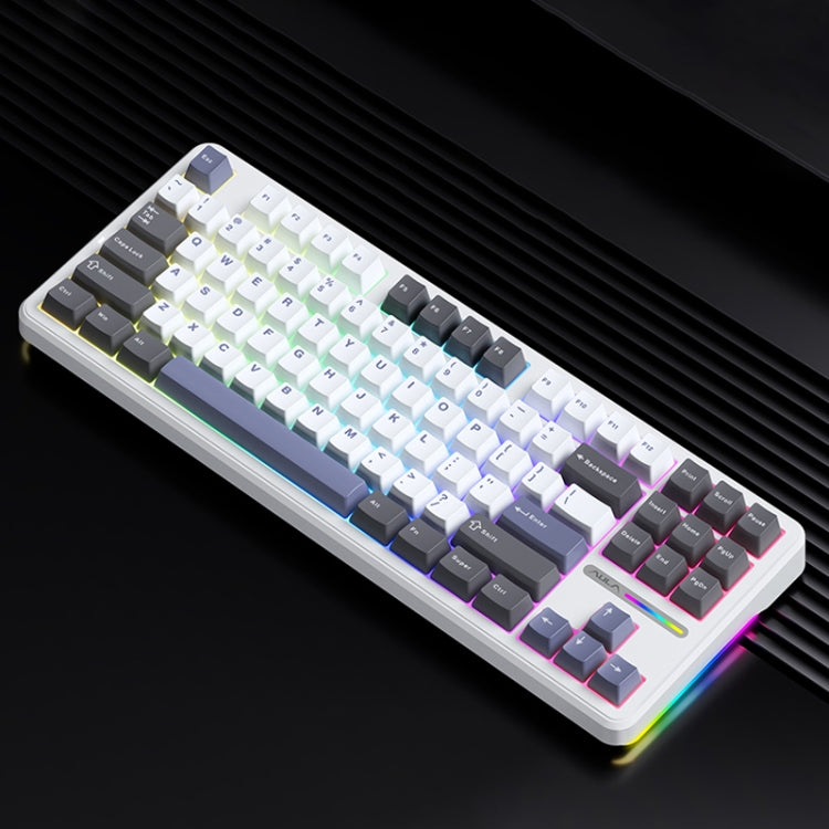 AULA F87 87 Keys Wired/2.4G/Bluetooth Three Model Customized RGB Mechanical Keyboard
