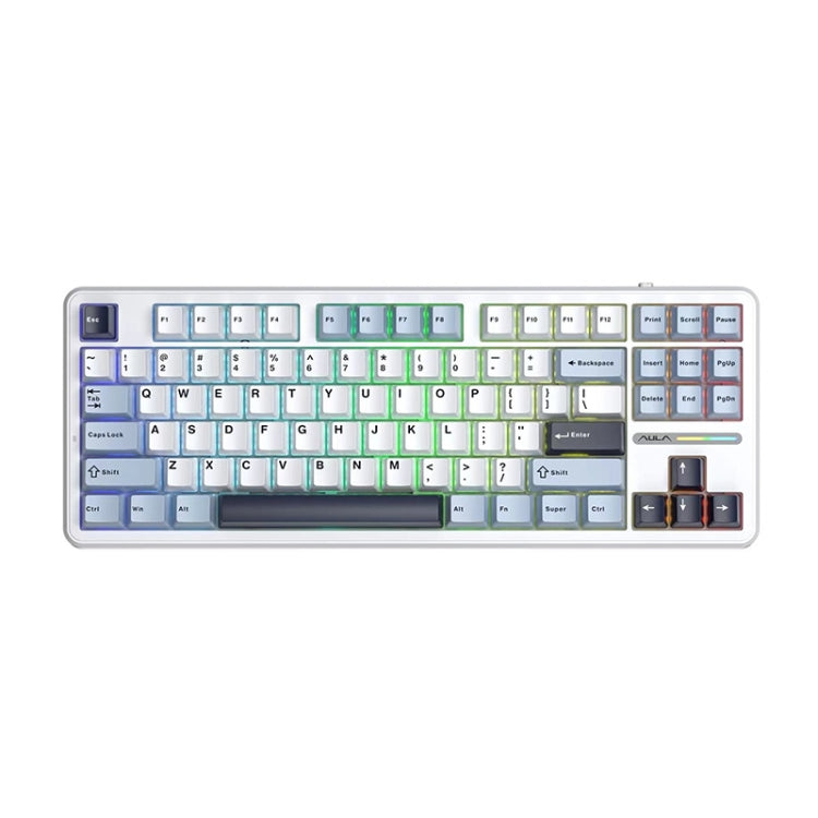 AULA F87 87 Keys Wired/2.4G/Bluetooth Three Model Customized RGB Mechanical Keyboard