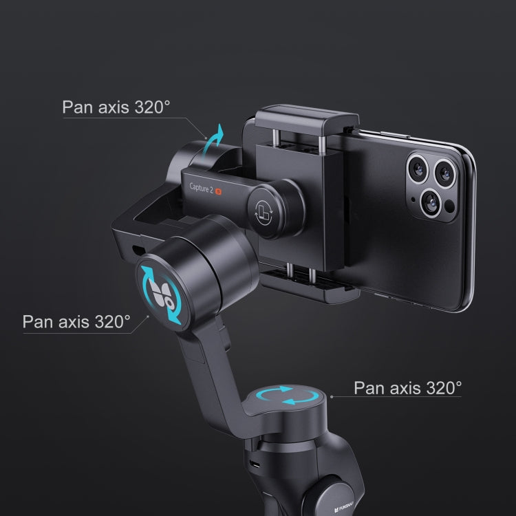 FUNSNAP Capture 2s Smart 3-Axis Handheld Gimbal Phone Live Stabilizer