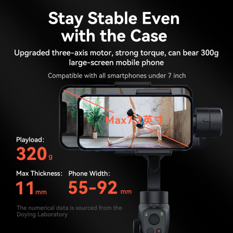 FUNSNAP Capture 2s Smart 3-Axis Handheld Gimbal Phone Live Stabilizer