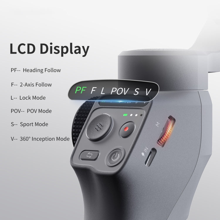 FUNSNAP Capture 5 Professional 3-Axis Handheld Gimbal Phone Live Stabilizer