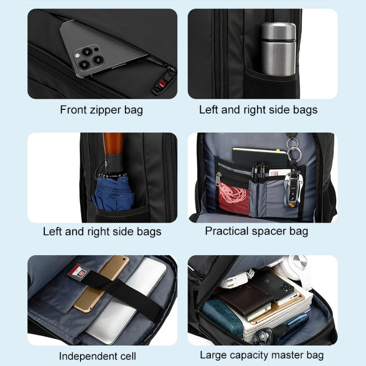 Multifunctional Large Capacity Waterproof Double-Shoulder Backpack with USB Interface