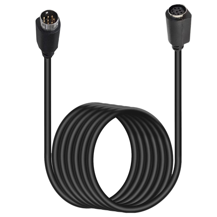 90 Degree mini DIN 8 Pin TV Audio Adapter Cable S-Video TV Box Cable