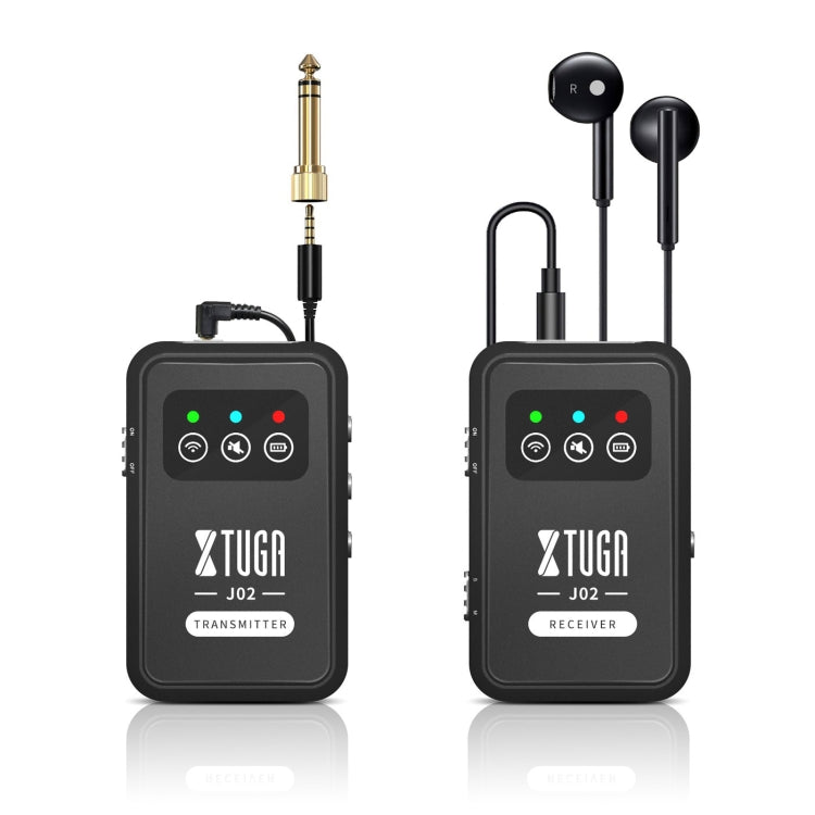 XTUGA J02 2.4G Stereo Wireless In-Ear Mini Monitor System with Transmitter & Receiver