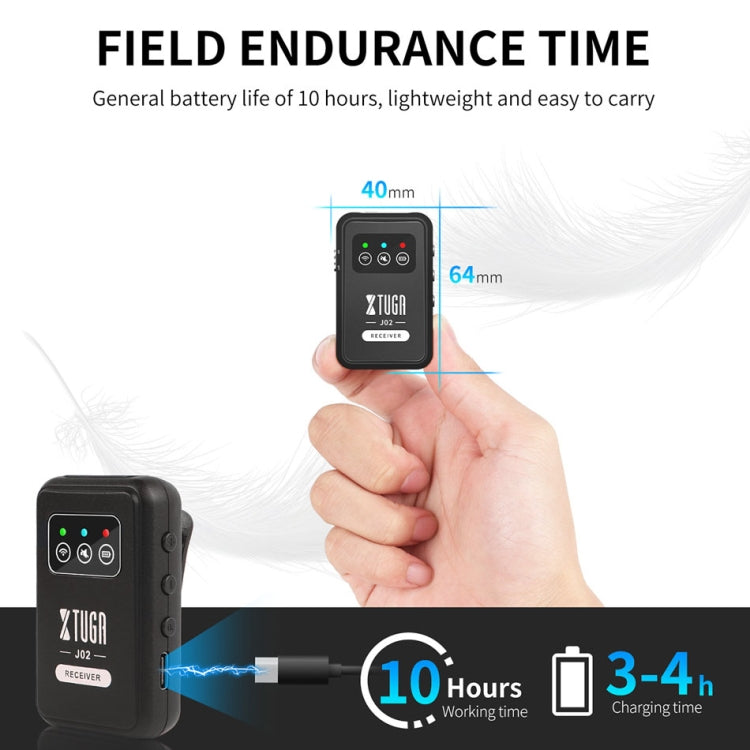 XTUGA J02 2.4G Stereo Wireless In-Ear Mini Monitor System with Transmitter & Receiver