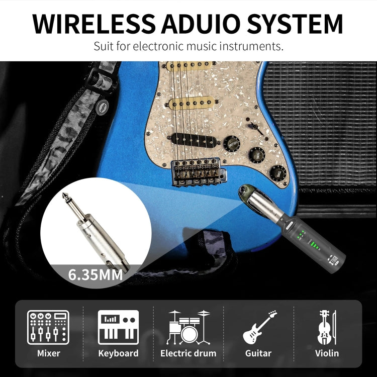 XTUGA SF-1 Wireless XLR Transmitter & Receiver UHF Wireless Adapter for Wired Mic / Guitar