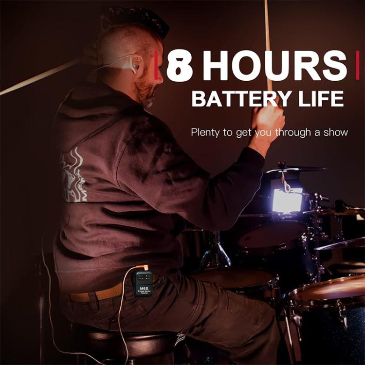 M6S Stereo Wireless In-Ear Monitor System 2.4G Transmitter & Receiver