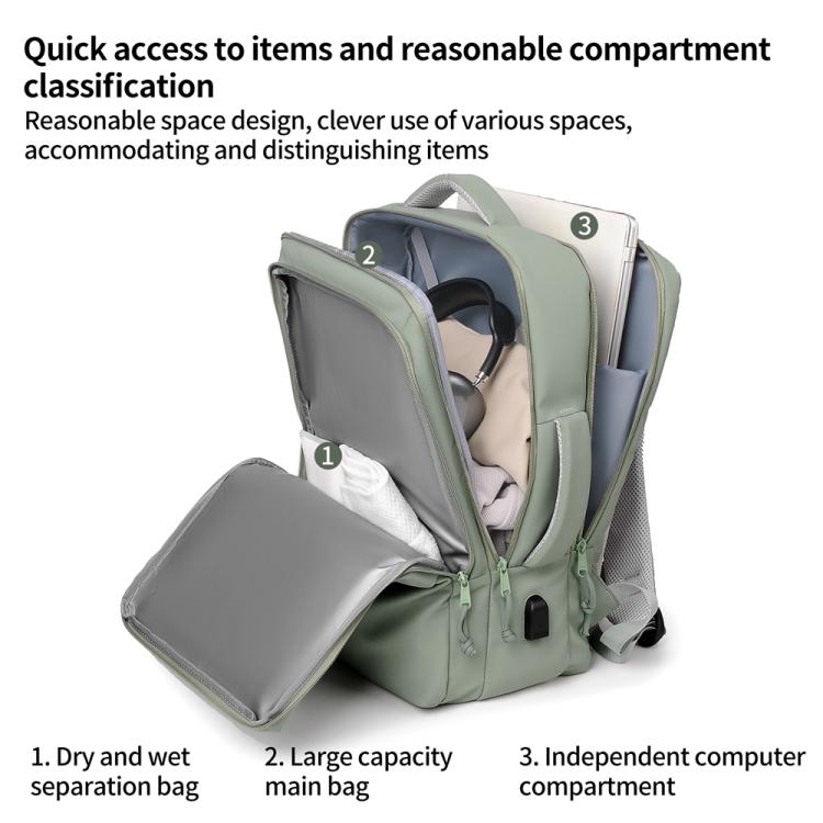 P960 Large Capacity Water Resistant Fashionable Backpack
