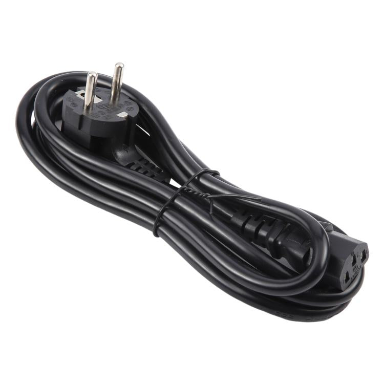 EU Plug Computer PC Power Cord 3 Pin Cable 0.5 Square