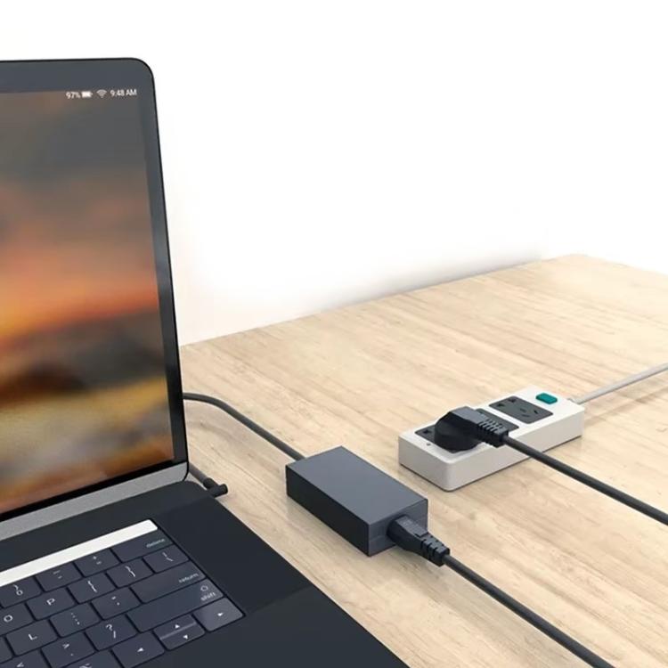 EU Plug Computer PC Power Cord 3 Pin Cable 0.5 Square