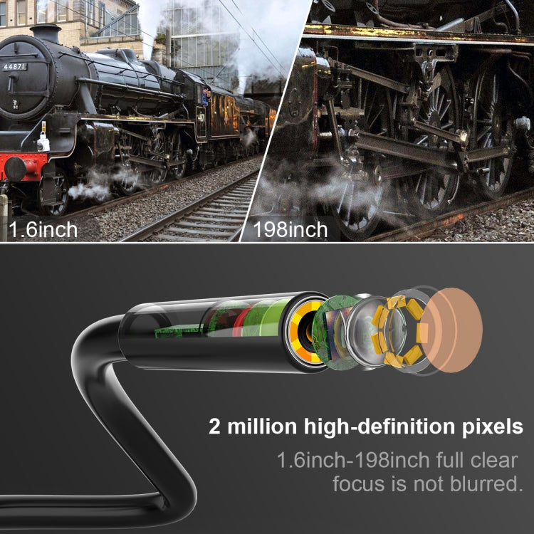 8mm 1080P IP68 Waterproof 4.3 inch Screen Single Camera Digital Endoscope