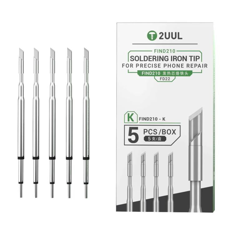 2uul 5 in 1 Soldering Iron Tips for Most C210 Soldering Station