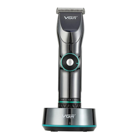 VGR V-256 5-gear Fine-tuning Digital Display USB Hair Clipper with Holder