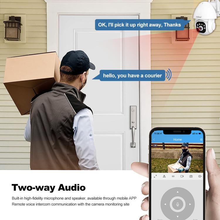 SriHome NVS001E-IPC039B 5MP 8CH HD NVR Wireless Cameras Set