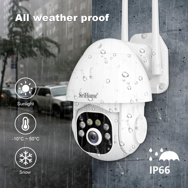 SriHome NVS001E-IPC039B 5MP 8CH HD NVR Wireless Cameras Set