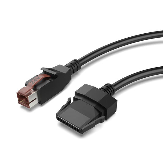 24V Powered USB to 8 Pin Stecker Data Cable for Printers POS Systems